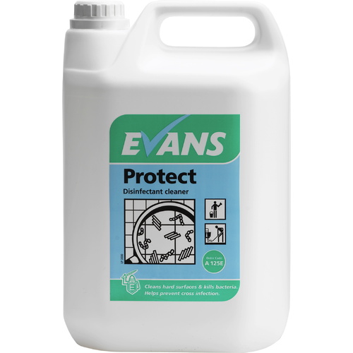 EVANS - PROTECT - Anti Bacterial Perfumed Disinfectant Cleaner (EN1276)(EN14476)(5L)