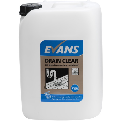EVANS - DRAIN CLEAR - Enzyme Drain & Grease Trap Maintainer (10L)