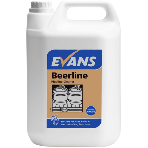 EVANS - BEERLINE - Beerline & Optics Cleaner & Sanitiser (Blend of Alkali & Hypochlorite) (5L)