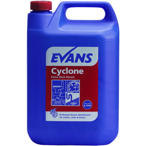 EVANS - CYCLONE - Extra Thick Perfumed Bleach For Toilets, Sinks & Drains (5L)