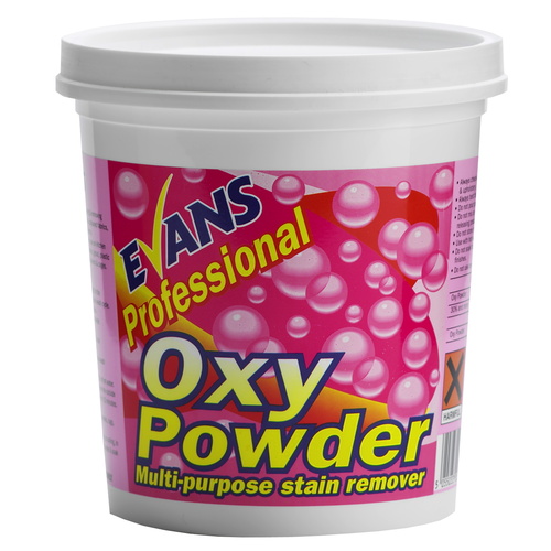 EVANS - OXY POWDER - Multi Purpose Stain Remover Tub complete with Scoop (1kg)