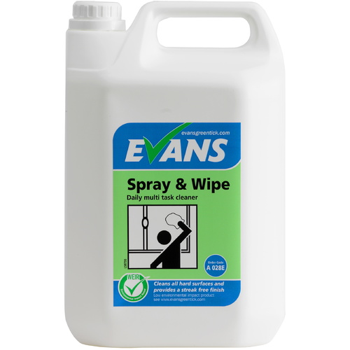 EVANS - SPRAY & WIPE - Multi Task Hard Surface Cleaner (5L)