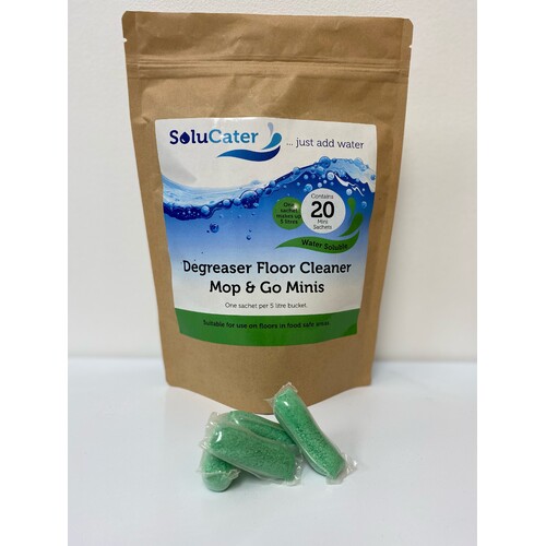 Soluclean Degreaser Floor Cleaner (Catering Grade/ Fragrance Free) x20 Sachets