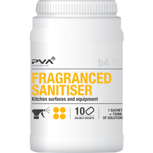 PVA B6:10 Fragranced Sanitiser Cleaner (x10 Sachets)