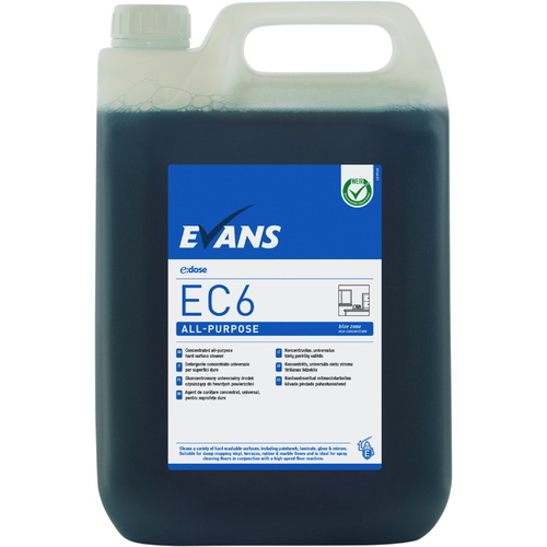 EVANS - EC6 ALL PURPOSE (5L) - All Purpose Hard Surface Cleaner (BLUE)