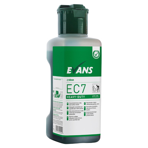 EVANS - EC7 HEAVY DUTY (1L) - Heavy Duty Hard Surface Cleaner (Inc Dosing Cap) (GREEN)