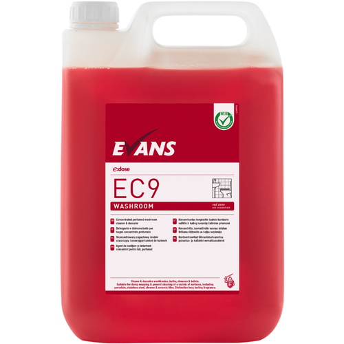 EVANS - EC9 WASHROOM (5L) - Washroom Cleaner & Descaler (RED)