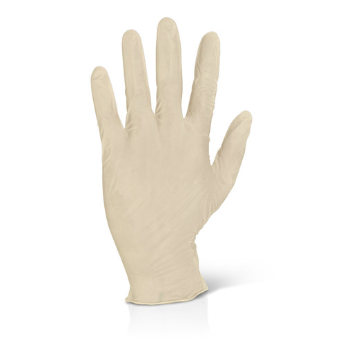 Latex Gloves Powder Free (Natural) - MEDIUM Box x100