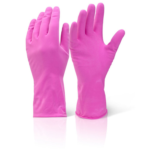 Household Rubber Gloves Medium - Pink
