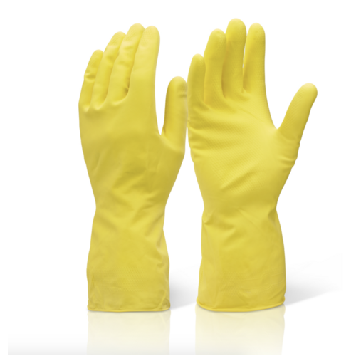 Household Rubber Gloves Large - Yellow 