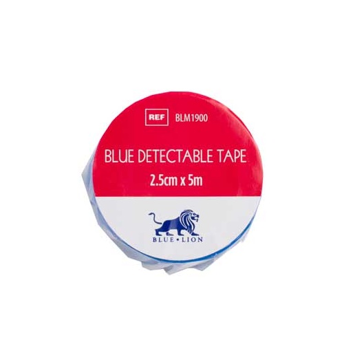 Blue Detectable Tape - 2.5cm x 5m