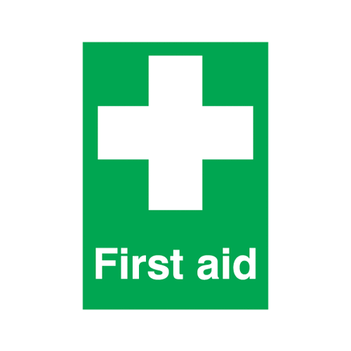 First Aid Sign - 250mm x 100mm - Rigid