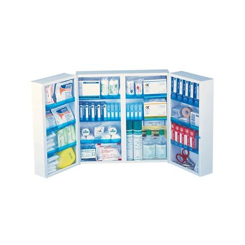 Triple First Aid Cabinet - Complete