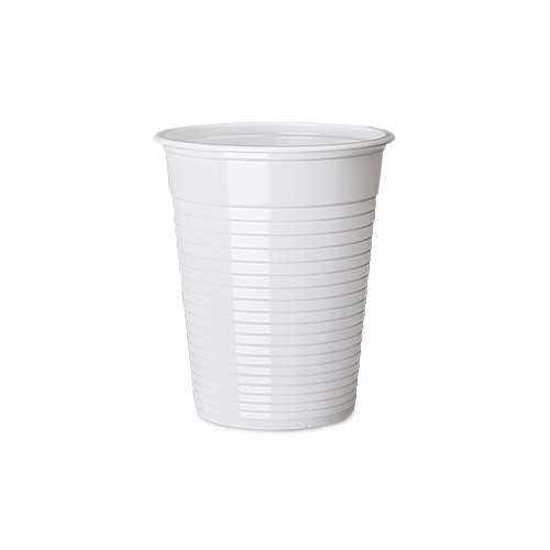 Plastic Drinking Cups WHITE 200ml (7oz) Case x2000