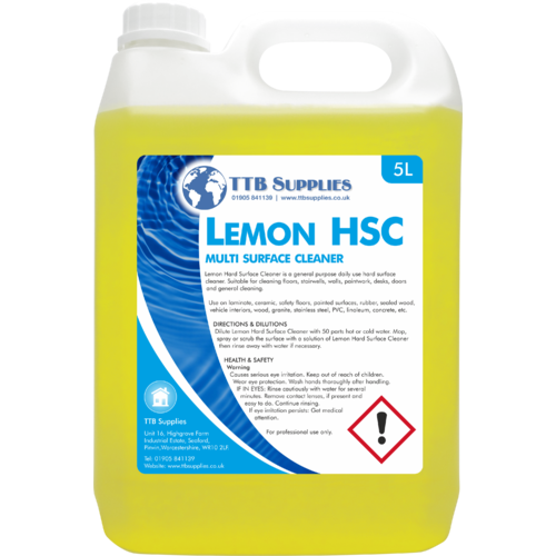 TTB Supplies - Lemon HSC - Multi Surface Cleaner (5L