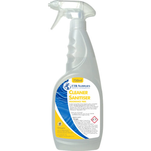 Cleaner Sanitiser - Fragrance Free (750ml)