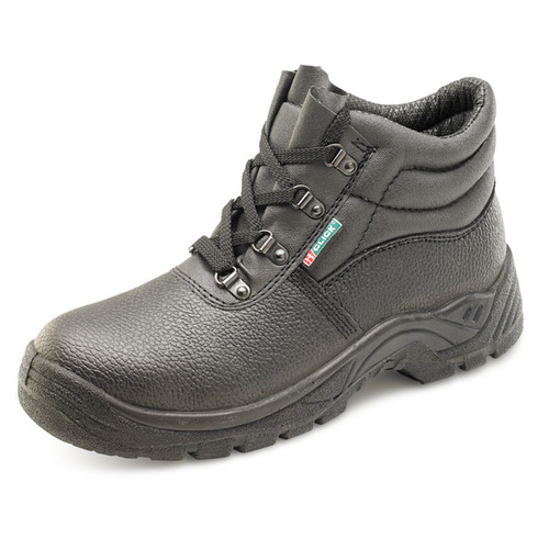 Dual Density Steel Toe Cap Boots with Midsole Protection Black