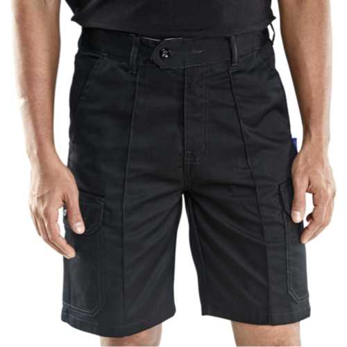 Cargo Pocket Shorts - Black [Size: 30]