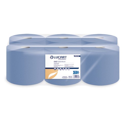 CASE OF 2 X Centre Feed Blue 150m Rolls - EASY150B- 2ply Blue 150m (x6 Rolls)
